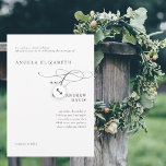 Modern White Bride Parents Wedding Invitation Einladung<br><div class="desc">Modern Invitation.  Wedding invitation. White.  Bride parents listed.  Contact Designer for changes... (removal of website,  additional parents,  etc.)</div>