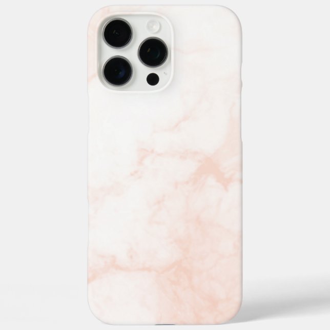 Modern White & Golden Marble iPhone 16 Pro Max Hülle (Rückseite)