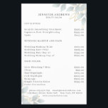 Modern White Grey Leafy Flyer<br><div class="desc">Modern leafy flyer in white, Grey. Edit your product in min by adding your data. You can change the font/color/position by further personalization.</div>