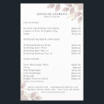 Modern, White Grey-Pink Leafy Flyer<br><div class="desc">Modern leafy flyer in white, grey-pink. Edit your product in min by adding your data. You can change the font/color/position by further personalization.</div>