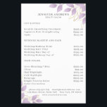 Modern, White Purple Leafy Flyer<br><div class="desc">Modern green layer in white, Purple. Edit your product in min by adding your data. You can change the font/color/position by further personalization.</div>