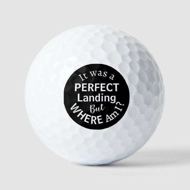 Modern White Typografy Funny Lost Ball Spaß Joke (Vorderseite)