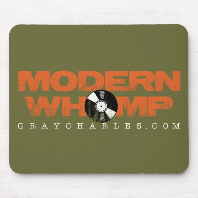 Modern Whomp - grüne Mausunterlage Mousepad (Vorne)