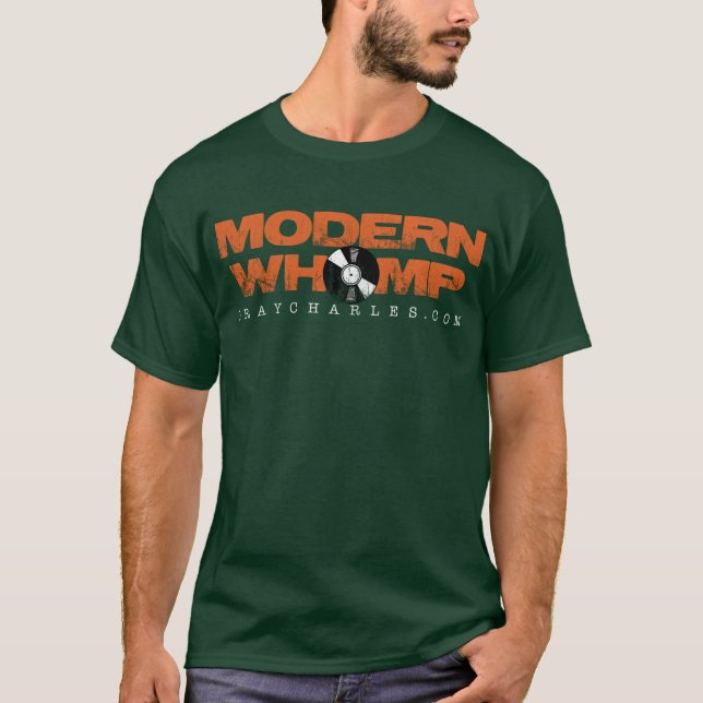 Modern Whomp - grünes T-Shirt (Vorderseite)