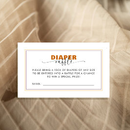 MOdern Wild One diaper raffle  Begleitkarte