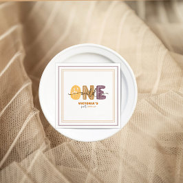 Modern Wild One first birthday  Serviette