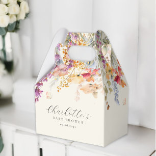 Modern, Wildblume, Babydusche Geschenkschachtel