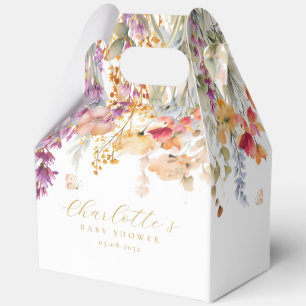 Modern, Wildblume, Babyparty Geschenkschachtel