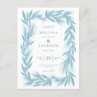 Modern Winter Wreath Frame Wedding