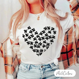 Modern Women's Halloween Doodle T-Shirt