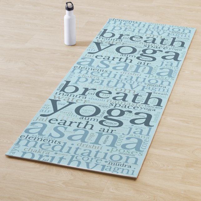 Modern Word Art Yoga Yogamatte (Beispiel)