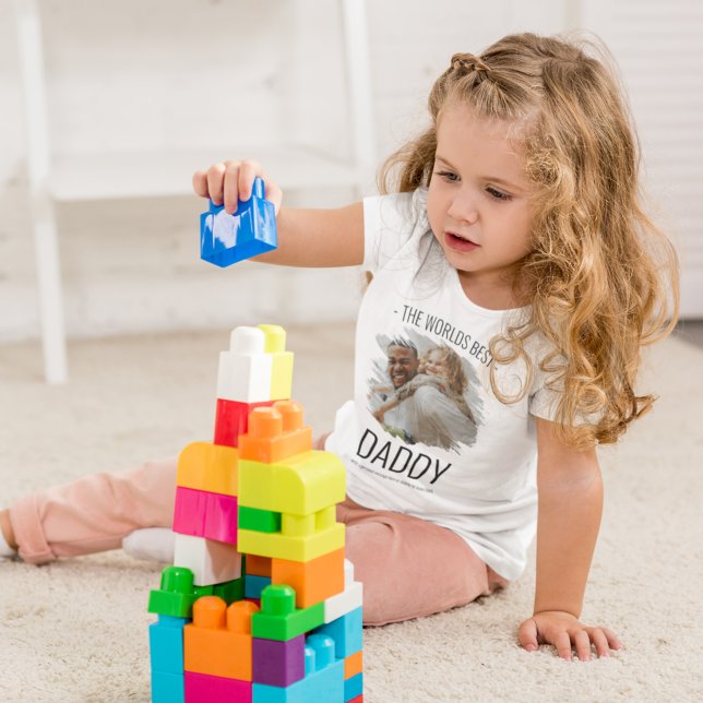 Modern World Best Daddy Foto T - Shirt (Von Creator hochgeladen)