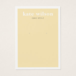 Modern Yellow Earring Display Card