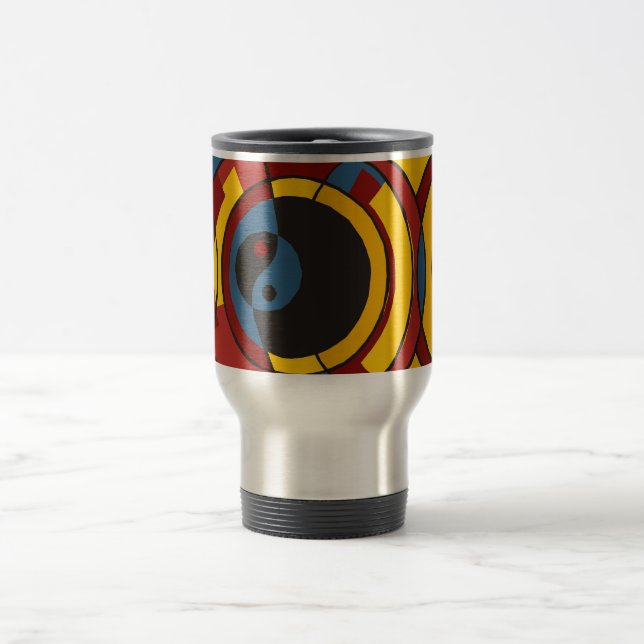 Modern Yin & Yang Reisebecher (Mittel)