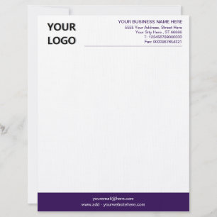 Modern your Colour Logo Business Office Letterhead Briefbogen