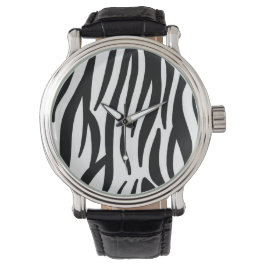 Modern Zebra Print Wrist Watch - Bold Abstract Armbanduhr