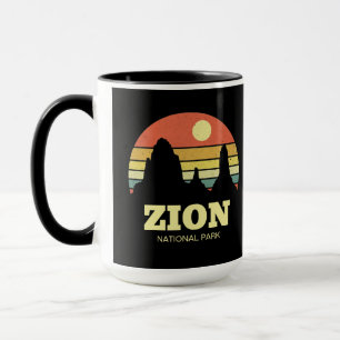 Modern Zion Nationalpark Südwest-Utah Schwarz Tasse