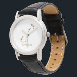 Modern Zodiac Sign Gold Scorpius | Element Wasser Armbanduhr<br><div class="desc">Modern Zodiac Sign Gold Scorpius | Element Wasser</div>