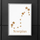 Modern Zodiac Sign Gold Scorpius | Element Wasser Poster (Von Creator hochgeladen)