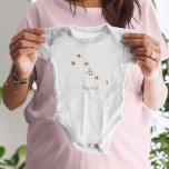 Modern Zodiac Sign Gold Taurus | Element Erde Baby Strampler<br><div class="desc">Modern Zodiac Sign Gold Taurus | Element Erde</div>