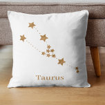 Modern Zodiac Sign Gold Taurus | Element Erde Kissen<br><div class="desc">Modern Zodiac Sign Gold Taurus | Element Erde</div>