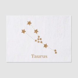 Modern Zodiac Sign Gold Taurus | Element Erde Seidenpapier