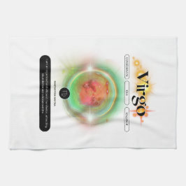 Modern Zodiac Sign Virgen Quote Earth Element Geschirrtuch