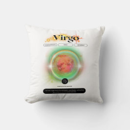 Modern Zodiac Sign Virgen Quote Earth Element Kissen