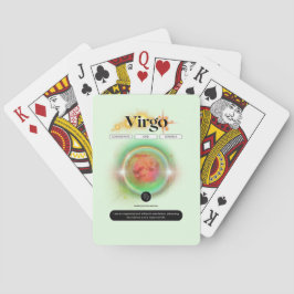 Modern Zodiac Sign Virgen Quote Earth Element Spielkarten