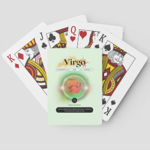 Modern Zodiac Sign Virgen Quote Earth Element Spielkarten