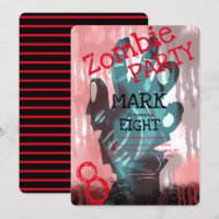 Modern Zombie Hands Bloody Halloween Geburtstag