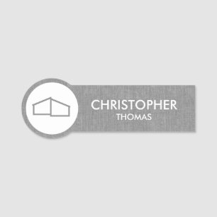 Modern Zuhause Logo Real Anwesen, Realtor Gray Lin Namensschild