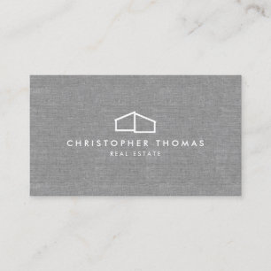 Modern Zuhause Logo Real Anwesen, Realtor Gray Lin Visitenkarte