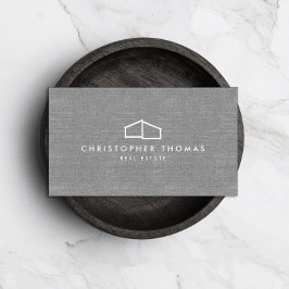 Modern Zuhause Logo Real Anwesen, Realtor Gray Lin Visitenkarte