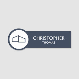 Modern Zuhause Logo Real Anwesen, Realtor Navy Blu Namensschild