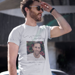 Modern zum Gedenken Foto Gedenk T-Shirt