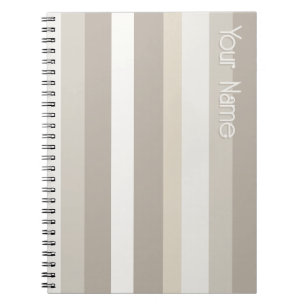 Moderna Linear Alabaster & Bone Custom Notizblock