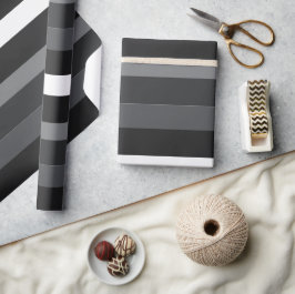 Moderna Linear | Carbon & Obsidian Geschenkpapier