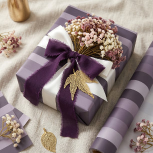 Moderna Linear Distel & Räucherpflaume Geschenkpapier