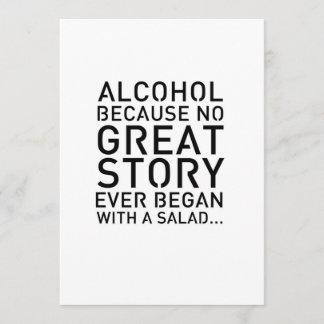 Moderne 12x18 Table - Zeichen für Alkohol Einladung