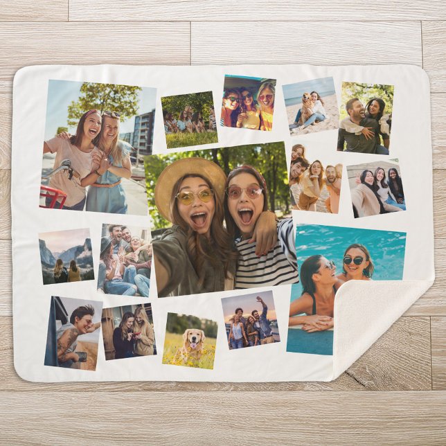 Moderne 15 FotoCollage Sherpadecke (Von Creator hochgeladen)