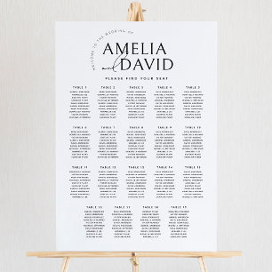 Moderne 19 Tables Bienvenue Tableau de siège