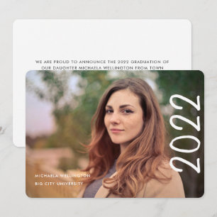 Moderne 2022 Script 1 Foto University Abschluss Ankündigung