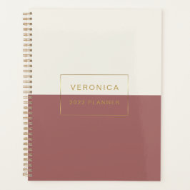 Moderne 2022 Terracotta mensuelle/hebdomadaire