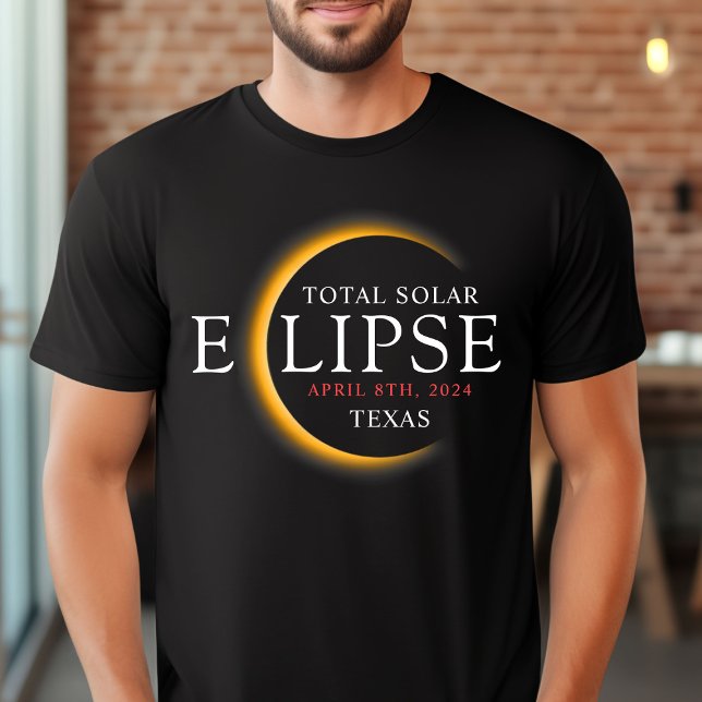 Moderne 2024 Texas Total Solar Eclipse Family Grou T-Shirt (Von Creator hochgeladen)