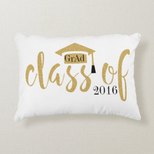 Moderne 20XX Black & Gold Glitzer-Designs Dekokissen