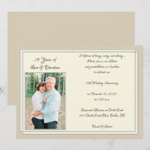 Moderne 25-Jahres-Jubiläumsfeier Einladung