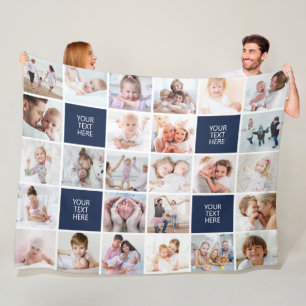 Moderne 26 Fotomaterial Personalisiert Fleecedecke