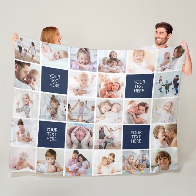 Moderne 26 Fotomaterial Personalisiert Fleecedecke (Beispiel)