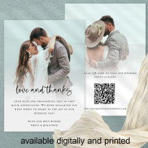 Moderne 2-Foto-Fett-Liebe für QR-Code dank